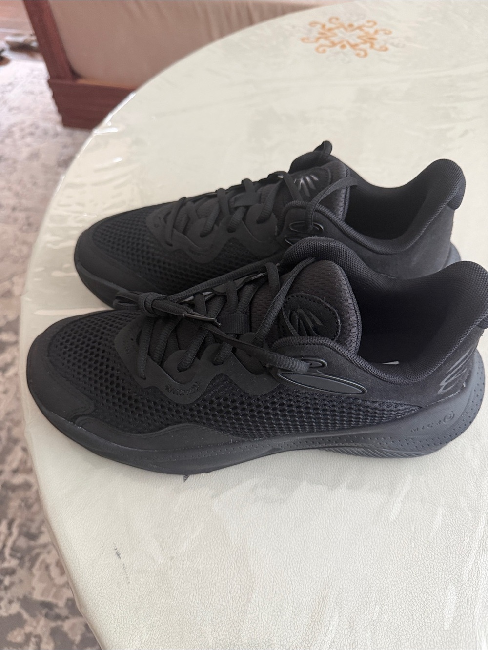 Under Armour All-Black Athletic Running Shoes